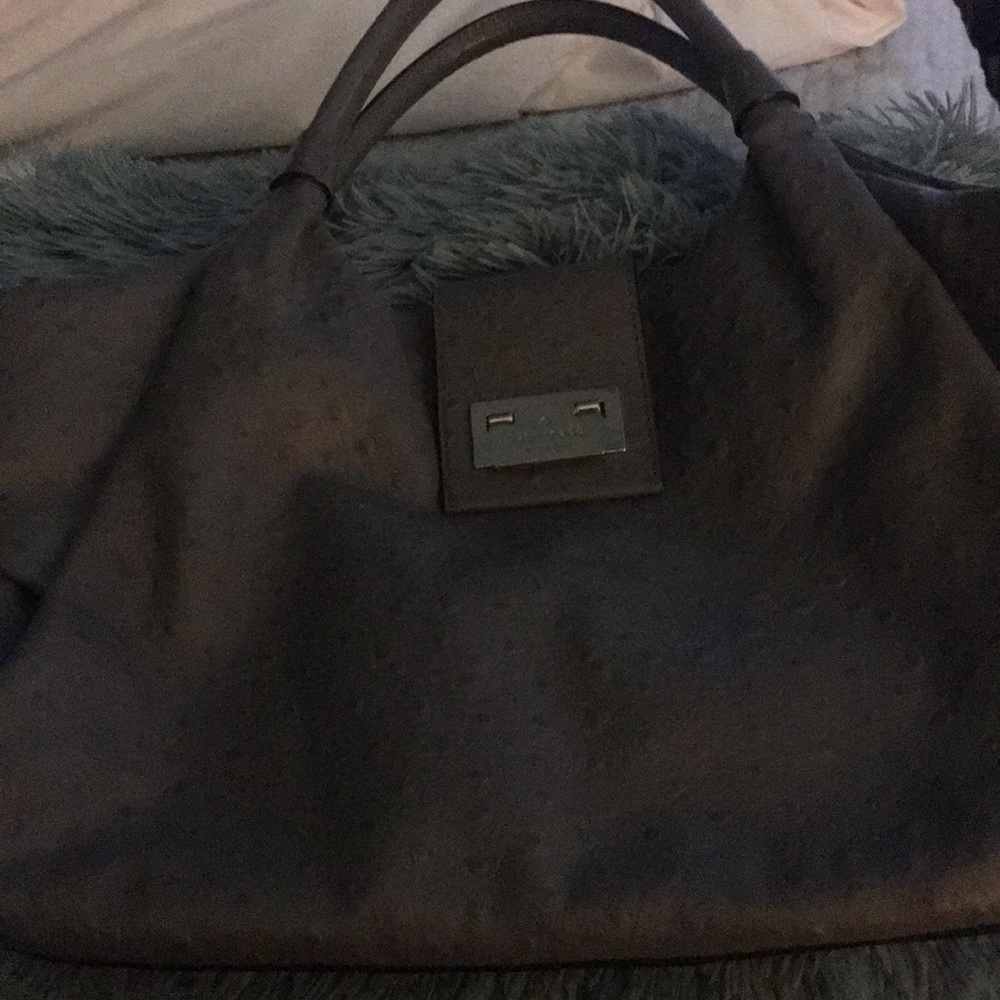 Grey leather pebbled Kate spade purse & wallet